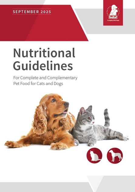 Cover der FEDIAF Nutritional Guidelines for Complete and Complementary Pet Food for Cats and Dogs 2025